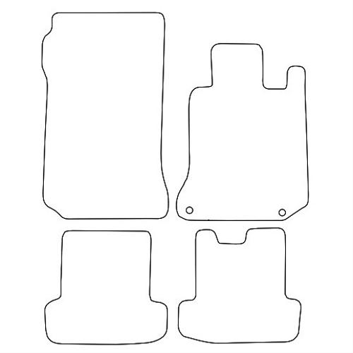 Tailored Car Mats Mercedes C Class (W204) Coupe Automatic