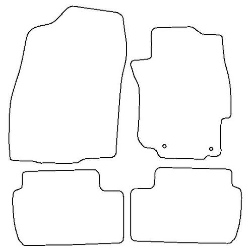 Tailored Car Mats Mitsubishi Evo 10 Sst Automatic