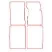 Tailored Car Mats Mercedes W111 Fintail