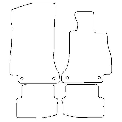 Tailored Car Mats Mercedes C Class (W205) Coupe Automatic