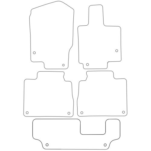 Tailored Car Mats Mercedes GLE Class (W167) 7 Seater