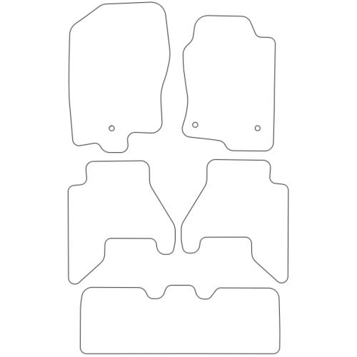 Tailored Car Mats Nissan Pathfinder R52 7 Seater