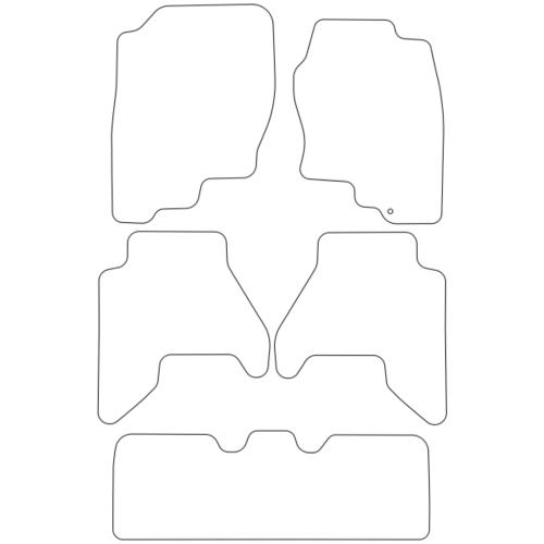 Tailored Car Mats Nissan Pathfinder R51 7 Seater