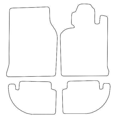Tailored Car Mats Porsche 924S & 944 & 968 Automatic
