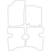Tailored Car Mats Peugeot 107 (Two Fixings Driver)