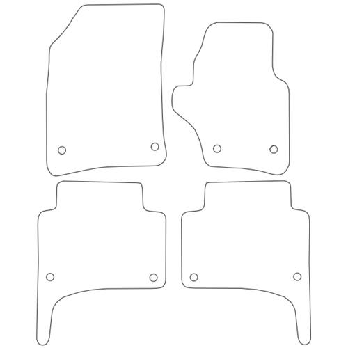 Tailored Car Mats Porsche Cayenne - 1st Generation (Round Fixings)