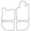 Tailored Car Mats Porsche 944-1 Automatic Aircon