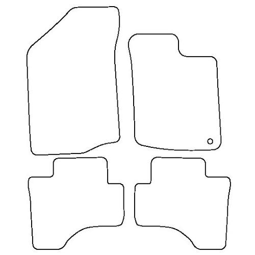 Tailored Car Mats Peugeot 107 (One Fixing Driver)