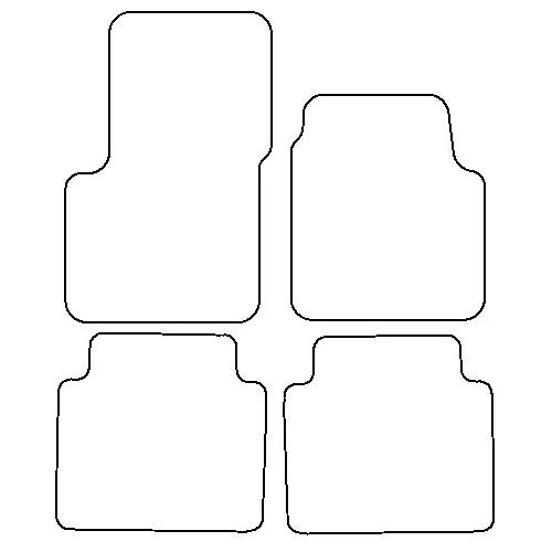 Tailored Car Mats Renault Avantime (Two Separate Rears)
