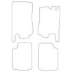 Tailored Car Mats Rolls-Royce Corniche with Seat Belt Anchors (Rears Different)