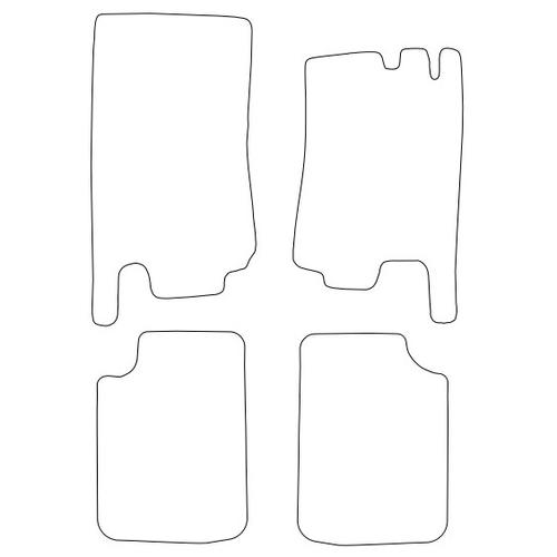 Tailored Car Mats Rolls-Royce Corniche with Seat Belt Anchors (Rears Different)