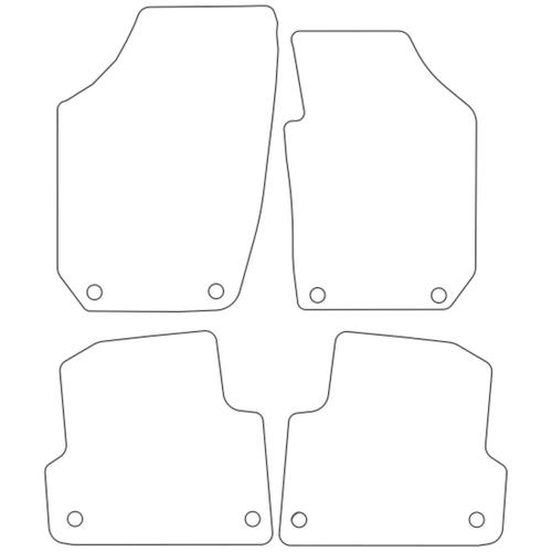 Tailored Car Mats Skoda Fabia (Round Stud Fixings)