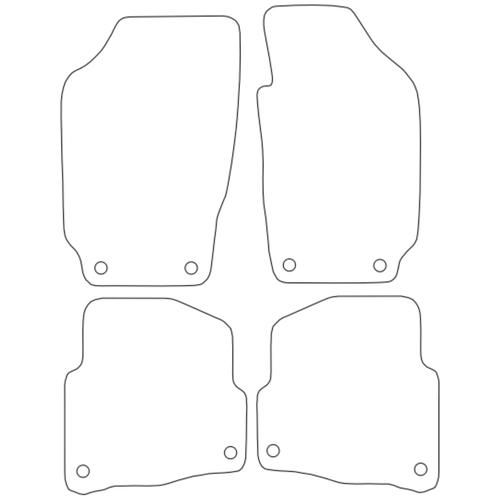 Tailored Car Mats Skoda Fabia (Oval Twist Fixings)