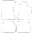Tailored Car Mats Subaru Impreza 4dr with Eyelets