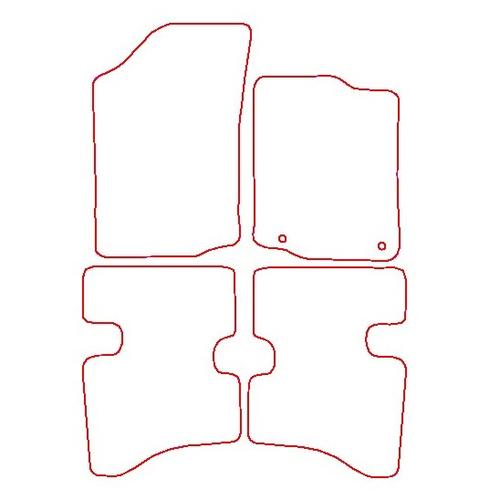 Tailored Car Mats Toyota Aygo (Two Fixings Driver)