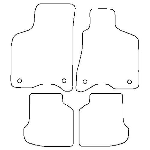 Tailored Car Mats Volkswagen Lupo (Oval Fixings)
