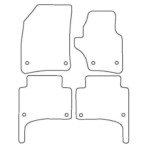 Tailored Car Mats Volkswagen Touareg (1st Gen) Oval Fixings