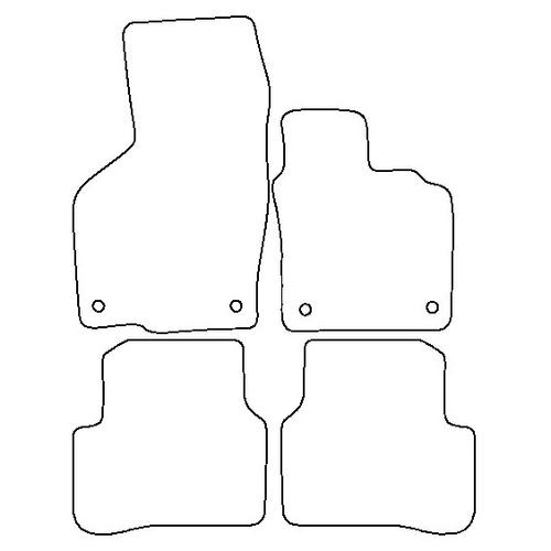 Tailored Car Mats Volkswagen Passat (Round Stud Fixings)