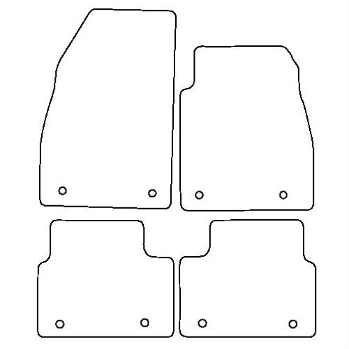 Tailored Car Mats Vauxhall Insignia (Front + Rear Fixings)
