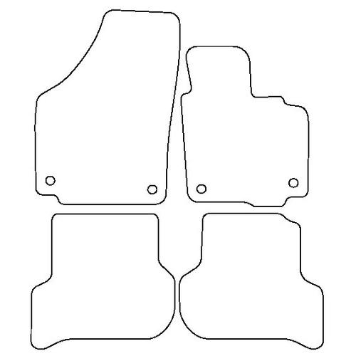 Tailored Car Mats Volkswagen Golf Plus (Round Stud Fixings)
