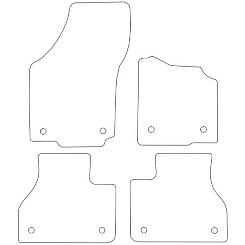 Tailored Car Mats Volkswagen Phaeton (Oval Twist Fixings)