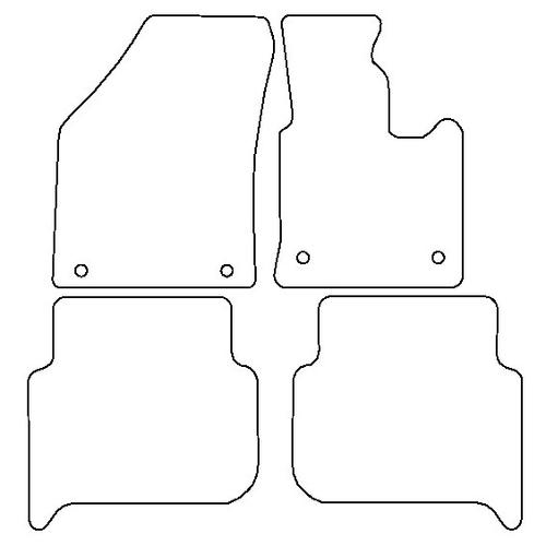 Tailored Car Mats Volkswagen Touran (Round Stud Fixings)