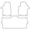 Tailored Car Mats Volkswagen Transporter T6- Fronts + Second Row