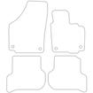 Tailored Car Mats Volkswagen Golf Plus (Oval Twist Head Fixings)