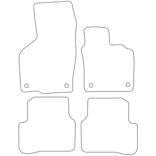 Tailored Car Mats Volkswagen Passat (Oval Twist Head Fixings)