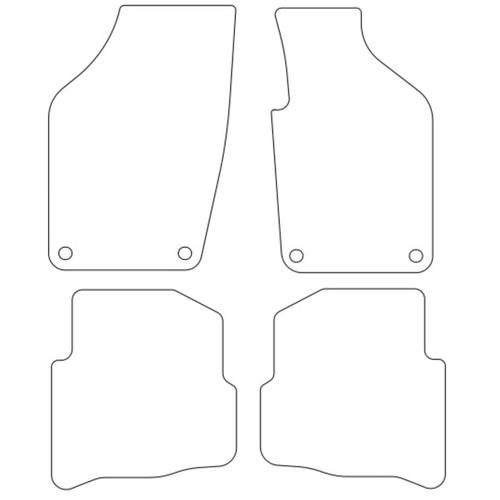 Tailored Car Mats Volkswagen Polo 4 (Oval Fixings)
