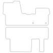Tailored Car Mats Vauxhall Vivaro C + Second Row