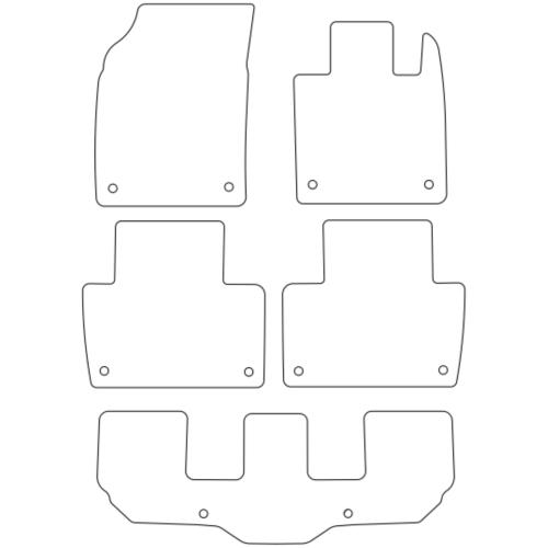 Tailored Car Mats Volvo XC90 7-Seater (MPV)
