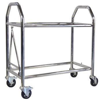 Brown and Geeson Wheel & Tyre Trolley 1300mm Length - Low Level - Stainless Steel