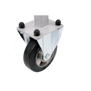 Brown and Geeson Wheel & Tyre Trolley 1500mm - Grey Powder Coated - Aluminium Wheels