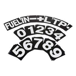 Brown and Geeson Large Pit Board Number Set - White