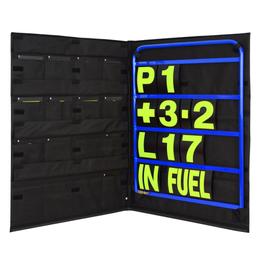 Brown and Geeson Standard Blue Aluminium Pit Board Kit - Yellow Numbers & Bag
