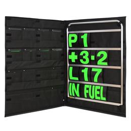 Brown and Geeson Standard Aluminium Pit Board Kit - Green Numbers & Bag