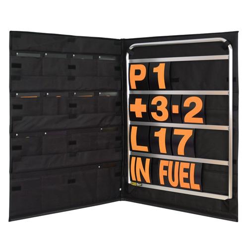 Brown and Geeson Standard Aluminium Pit Board Kit - Orange Numbers & Bag