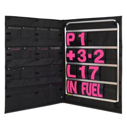 Brown and Geeson Standard Aluminium Pit Board Kit - Pink Numbers & Bag