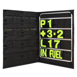 Brown and Geeson Standard Aluminium Pit Board Kit - Yellow Numbers & Bag