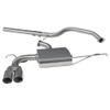 Cobra Sport Cat Back System to fit Audi A3 (8P) 2.0 TDI 170 bhp (3 Door) Twin Tailpipes (from 2008 to 2012)