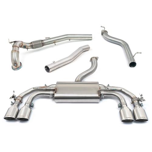 Valved Turbo Back System - De-Cat - Non Resonated Audi S3 (8Y) (Sportback) (from 2020 onwards)