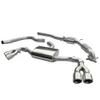 Cobra Sport Turbo Back System (Sports Cat) to fit Audi TT 1.8 & 2.0 TFSI (2WD) Quad Exit TailPipes (from 2007 to 2011)
