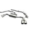 Cobra Sport Turbo Back System (De-Cat) to fit Audi TT 1.8 & 2.0 TFSI (2WD) Quad Exit TailPipes (from 2007 to 2011)