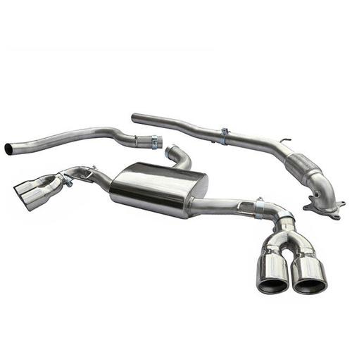 Turbo Back System (De-Cat) Audi TT 1.8 & 2.0 TFSI (2WD) Quad Exit TailPipes (from 2007 to 2011)
