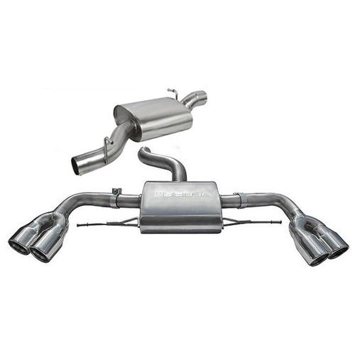 Cat Back System (Resonated) Audi TTS (Quattro) Quad Exit TailPipes (from 2008 to 2014)