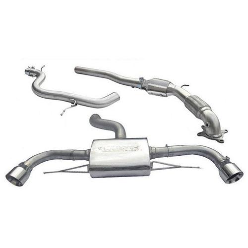 Turbo Back System (Sports Cat) Audi TT 1.8 & 2.0 TFSI (2WD) Dual Exit TailPipes (from 2011 to 2014)