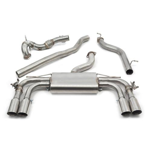 (Valved) Turbo Back System (De-Cat & Non-Resonated) Audi S3 (8V) (Saloon) (from 2013 to 2018)