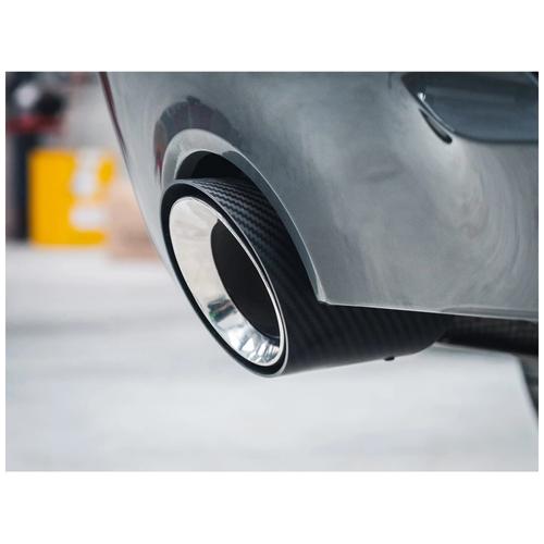 Carbon Fibre 3.5-inch slip on M Performance Style Tailpipe BMW 220d M-Sport (G42) (from 2021 onwards)