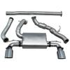 Cobra Sport Turbo Back System (Sports Cat & Non-Resonated) (Non-Valved) to fit Ford Focus RS (Mk3) (from 2015 to 2018)
